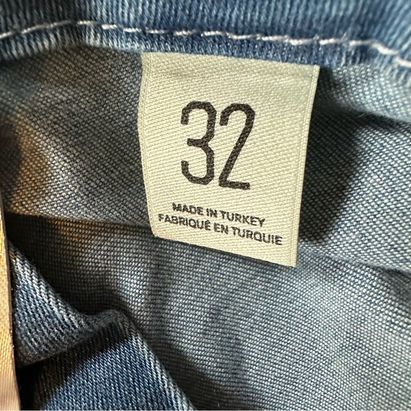 Urban Outfitters BDG Ruched Size Zip Flare Light Wash Jeans 32 - Picture 8 of 10